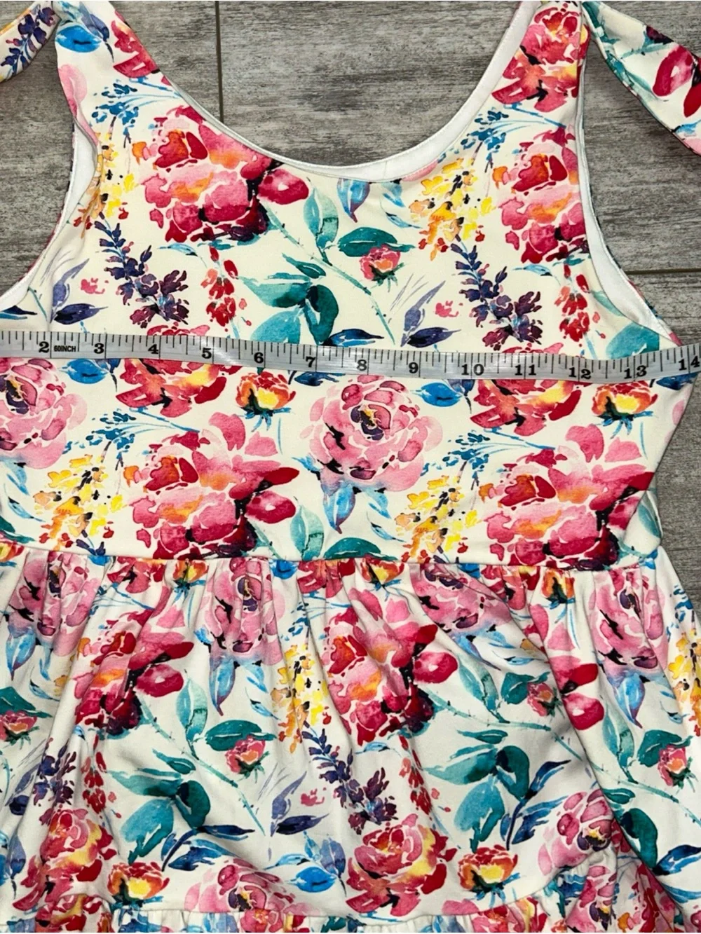 NWT Makena Lane Girls 12 Twirl Dress Florida Coast Floral Print